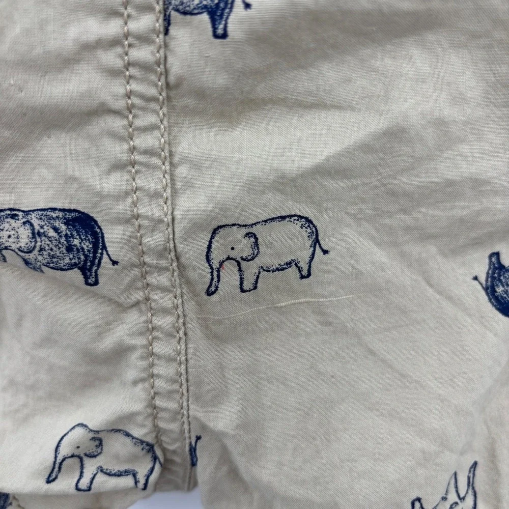 Just One You Carter's Elephant Shortalls Kids 3M Tan Safari Animal Overalls Cute